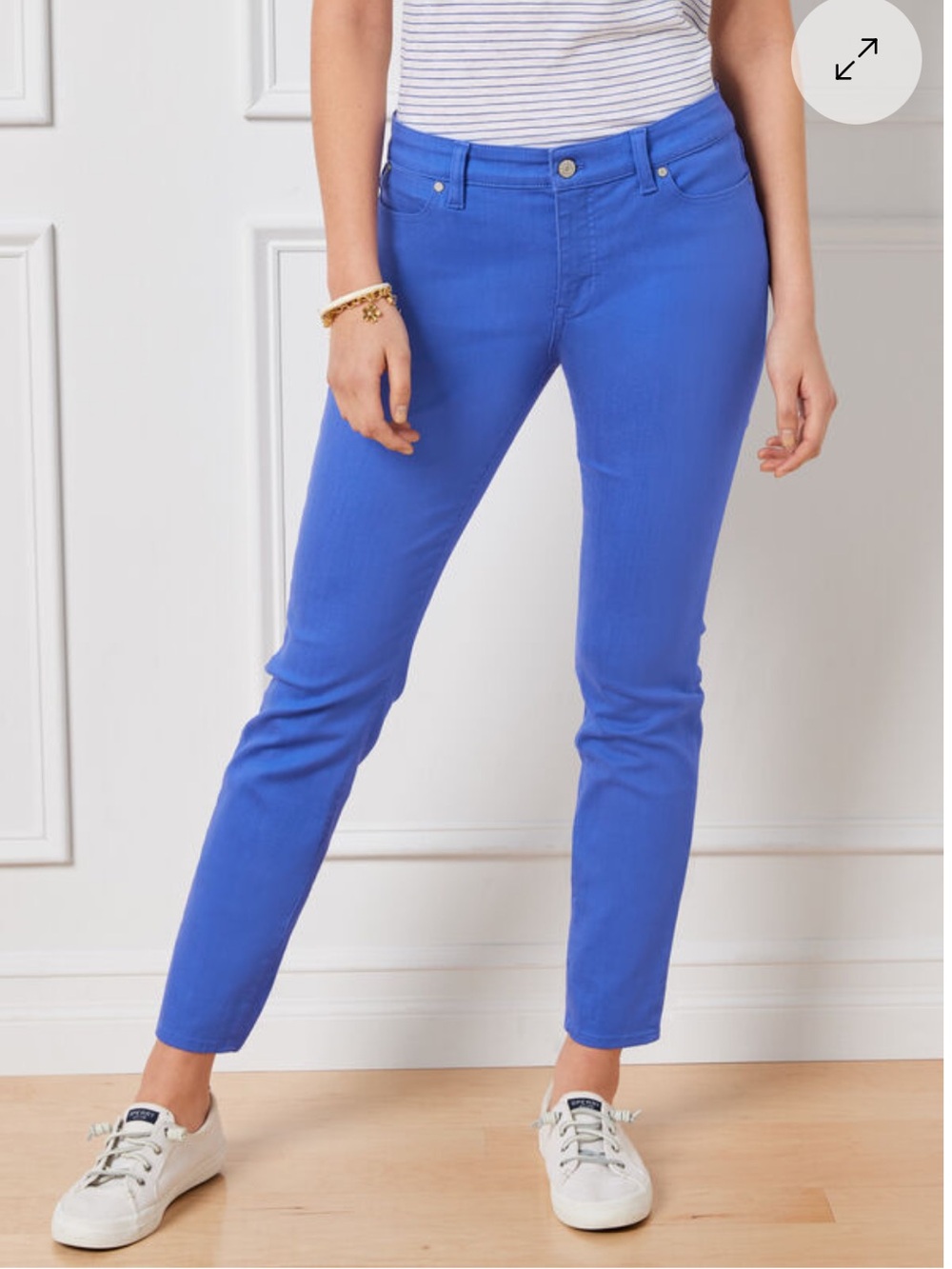 Talbots Slim Ankle Jeans Color Periwinkle Blue